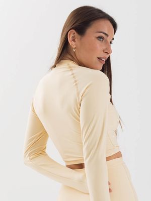 Imagen 2 del producto Polera Surf Daikiri Mujer Manga Larga Crema Filtro UV50+