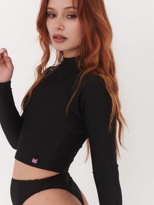 Imagen 2 del producto Polera Surf Daikiri Mujer Manga Larga Negro Filtro UV50+