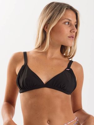 Imagen 1 del producto Top de Bikini Daikiri Mujer Triángulo Ajustable Negro Filtro UV50+