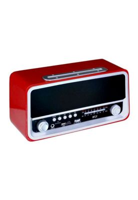 Radio Bluetooth Portátil Retro Irt Usb Am Fm Rojo Fx
