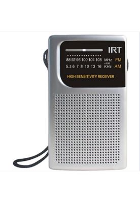 Radio A Pilas De Bolsillo Am fm Irt Plateada