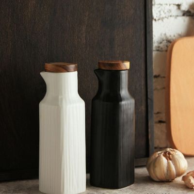 Imagen 2 del producto Set Alcuza Cerámica 2 Piezas Cuadrada 500 ml Simplit