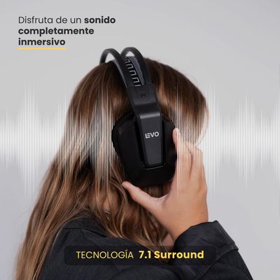 Imagen 2 del producto Audífono Gamer Inalámbrico Zenit Elite Bluetooth Rgb LEVO