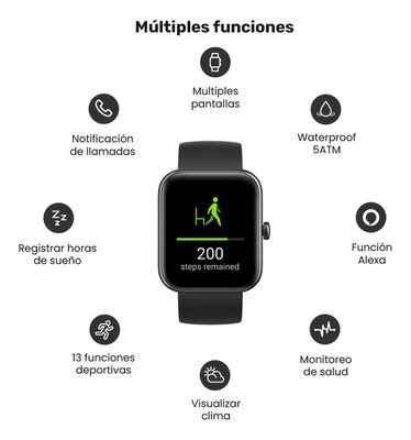 Imagen 2 del producto Reloj Smartwatch Lhotse Live 206 40mm Mini Black