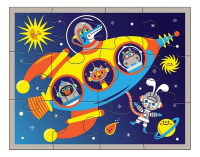 Puzzle 12Pcs En Estuche Espacio Exterior Mudpuppy