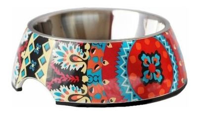 Mascan Plato Melamina Motivo Redondo Multicolor Talla L