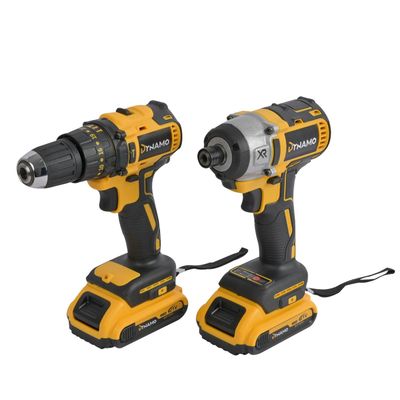 Pack Taladro Percutor + Atornillador de Impacto 21V Dynamo
