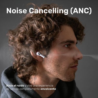 Imagen 2 del producto Audífonos Bluetooth TWS Pantalla Touch ANC RMPLUS+ Lhotse