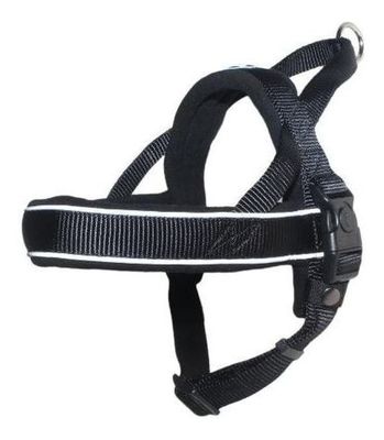 Arnés Noruego Acolchado Talla M Negro Perro Mascan