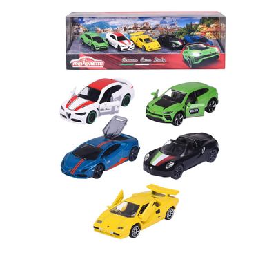 Set 5 Autos Colección Dream Cars Italy Majorette