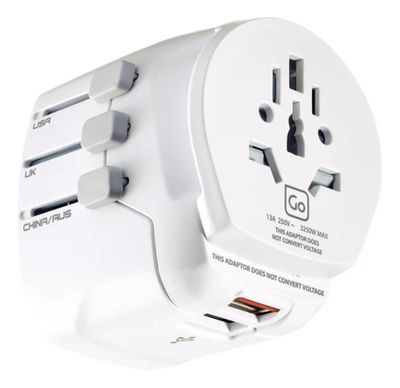 Imagen 1 del producto Adaptador Enchufe Universal Con Tierra Tres Clavijas + 2 Usb