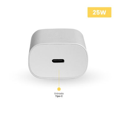 Imagen 2 del producto Cargador Super Rapido 25W + Cable Carga Lightning 1 Mt LEVO