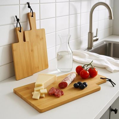 Imagen 2 del producto Set 3 Tablas de Cortar para Cocina de Bamboo con Cuerda DAY