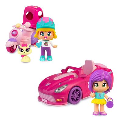 Imagen 2 del producto Muñeca De 8 cm con Vehiculo Vamos De Pinypon