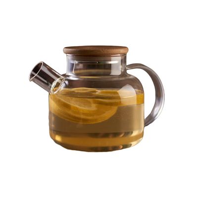 Imagen 1 del producto Tetera para Infusiones y Té de Vidrio con Tapa de Bamboo DAY