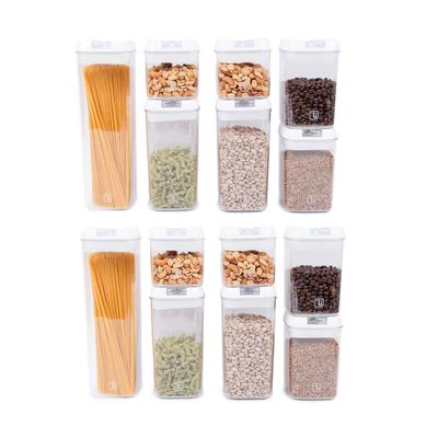 Imagen 1 del producto Pack 14 Contenedores Herméticos Plástico Blanco Simplit