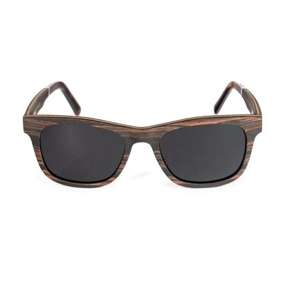 Anteojo de sol Fresno Madera Ebano Lenzi