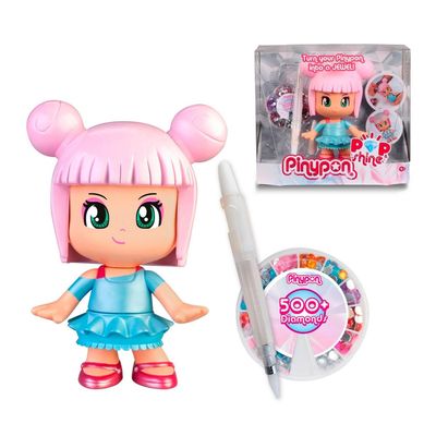 Muñeca 17 cm Para Decorar Pop & Shine Pinypon