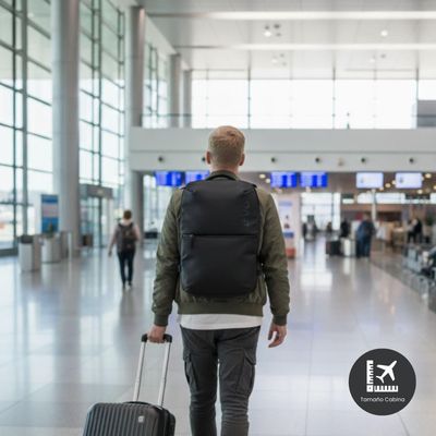 Imagen 2 del producto Mochila Viaje Impermeable Notebook 30L Aerosuite Negra LEVO