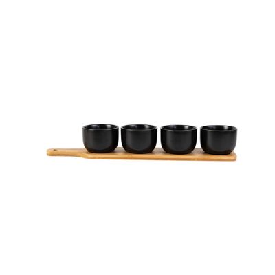 Imagen 2 del producto Set Tabla + 4 Posillos Aperitivo Black Ed Secret de Gourmet