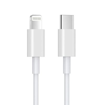 Cable De Carga USB-C a Lightning 1 Mt Blanco LEVO