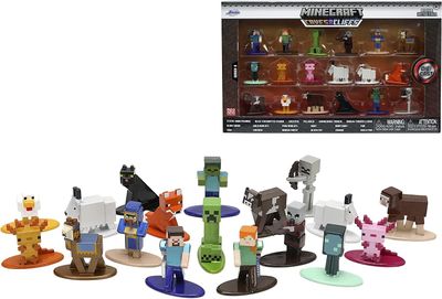 Set 18 Figuras Minecraft Caves 4 cm Jada