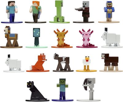 Imagen 2 del producto Set 18 Figuras Minecraft Caves 4 cm Jada