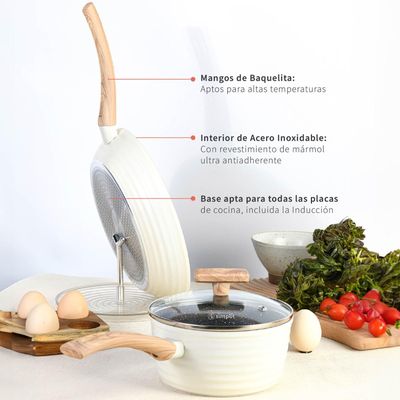 Imagen 2 del producto Batería Cocina Savannah 9pzs + Set 12 Utensilios Negro