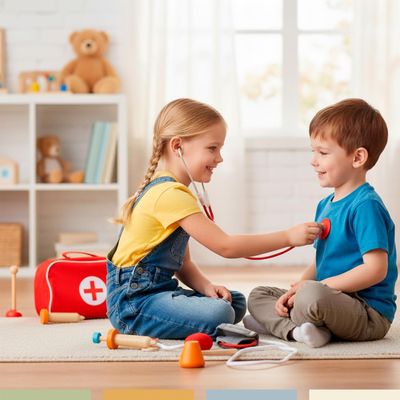 Imagen 2 del producto Set Juego de Roles Doctor Niños Madera 12 pcs Bandú