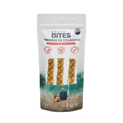 Snack Para Perros Trenzas Colágeno Sin aditivos South Bites