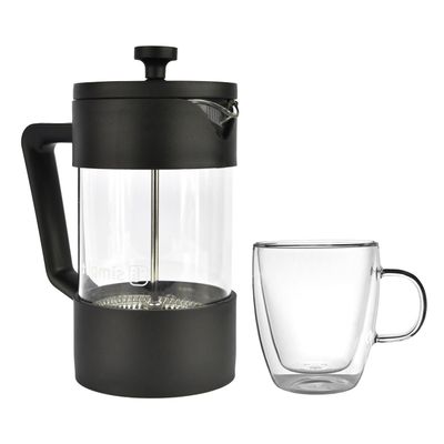 Pack Cafetera Francesa 600ml +Taza Doble Pared 350ml Simplit