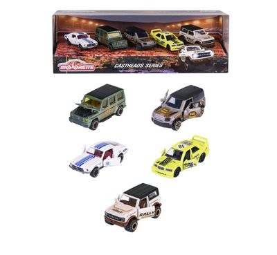 Set 5 Autos Colección Track Racer Majorette