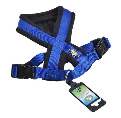 Arnés Cruzado Acolchado Talla XS Azul Perros Mascan