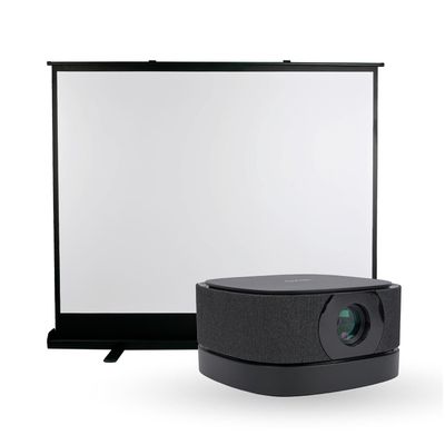 Imagen 1 del producto Proyector Portátil Lumix 9000lm + Telón Elevacion 100"" LEVO