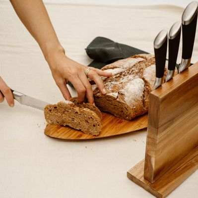 Imagen 2 del producto Set Cuchillos Küche 5 pcs Acero Inoxidable + Base Simplit