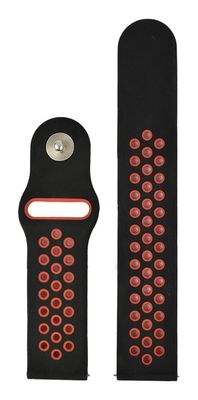 Correa Smartwatch Lhotse SW88 20mm Negra Roja