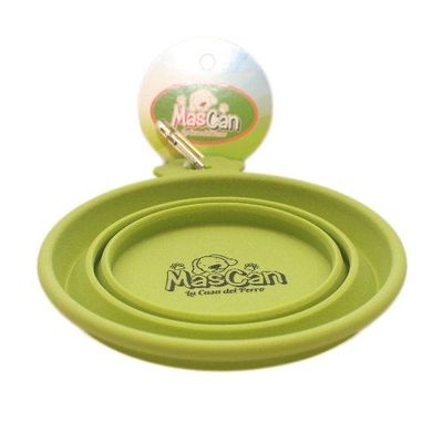 Imagen 2 del producto Plato Plegable Silicona Simple Verde Talla L Perro