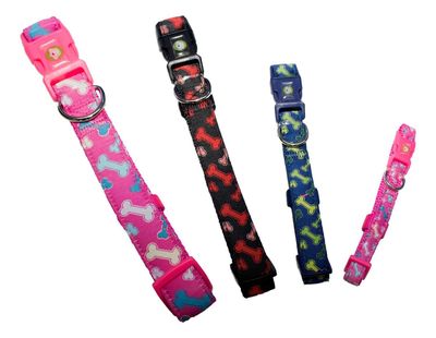 Imagen 2 del producto Collar Huesos Perro L Azul Mascan