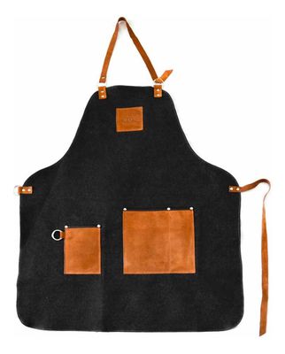 Pechera Asador Turmán Cuero Negro Raiquen