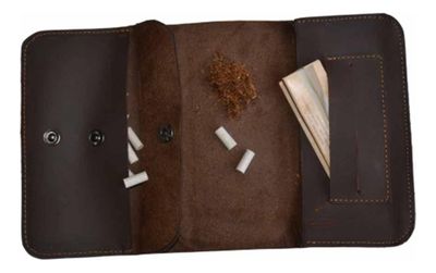 Imagen 2 del producto Tabaquera de Cuero Cowboy Raiquén Hecha a Mano