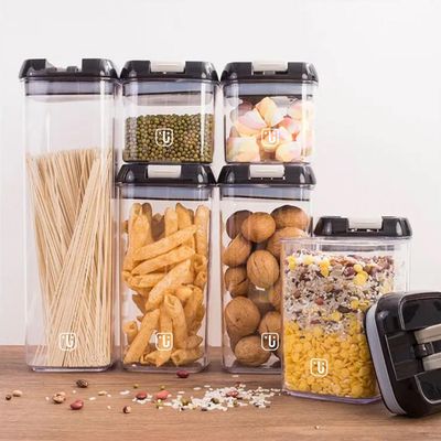 Imagen 2 del producto Set de 7 Contenedores Herméticos Plástico Negro Simplit