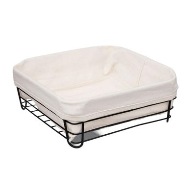 Imagen 1 del producto Panera Cuadrada Metal Y Lona 25X25X10 Cm 5Five