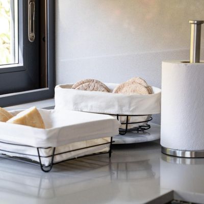 Imagen 2 del producto Panera Cuadrada Metal Y Lona 25X25X10 Cm 5Five