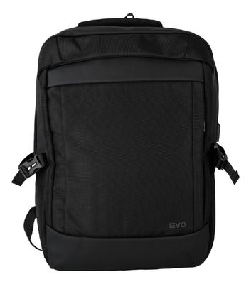 Mochila de viaje Notebook WOLF Negra 15,6"" LEVO