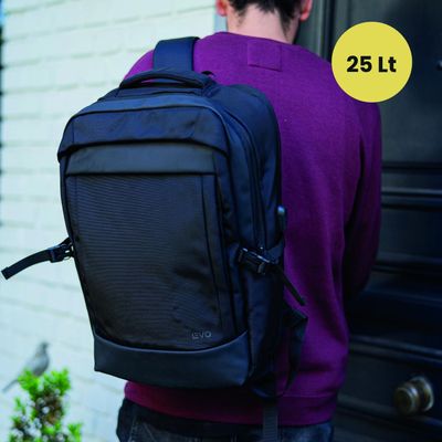 Imagen 2 del producto Mochila de viaje Notebook WOLF Negra 15,6"" LEVO