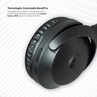 Imagen 2 del producto Audifonos Bluetooth Inalambricos Over Ear WavePro