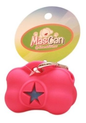 Imagen 2 del producto Porta Bolsas Sanitarias Hueso Fucsia Perro Mascan