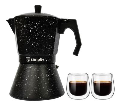 Imagen 2 del producto Pack Cafetera Italiana 12 Tazas + Set 2 Tazas Expreso 80 ml