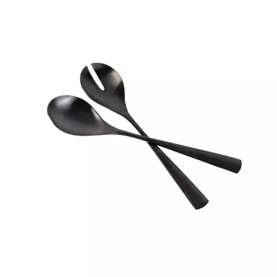 Set Ensalada Acero Inoxidable Negro DAY