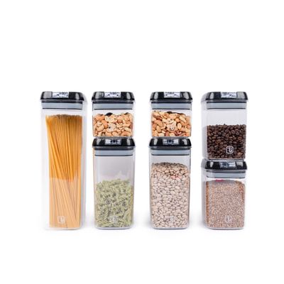 Imagen 2 del producto Pack 14 Contenedores Herméticos Plástico Negro Simplit